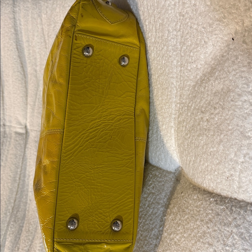 Boden Yellow Leather Shoulder Bag - Picture 4 of 11